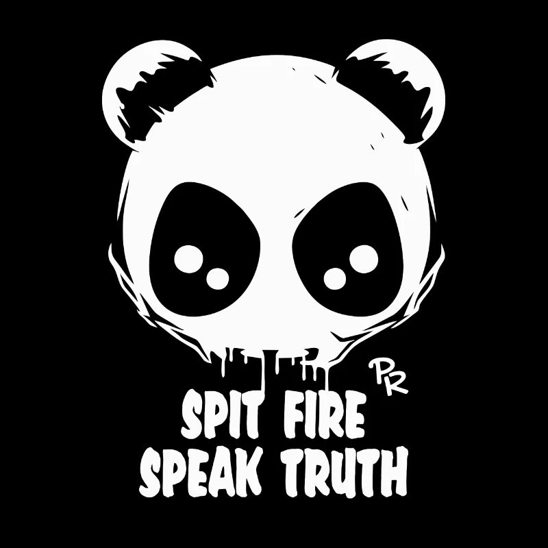 Spray fire and speak the truth, a panda