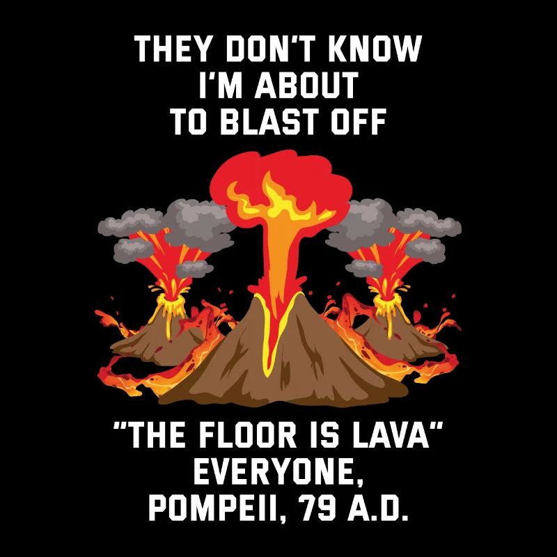 Le sol est de la lave Pompéi explose