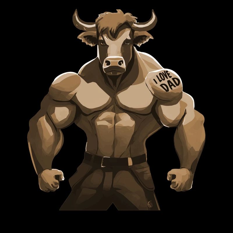 BULL TAURUS I LOVE DAD