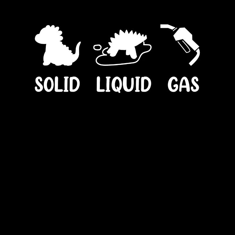 Solid Liquid Gas Dinosaurier Brennstoff Evolution