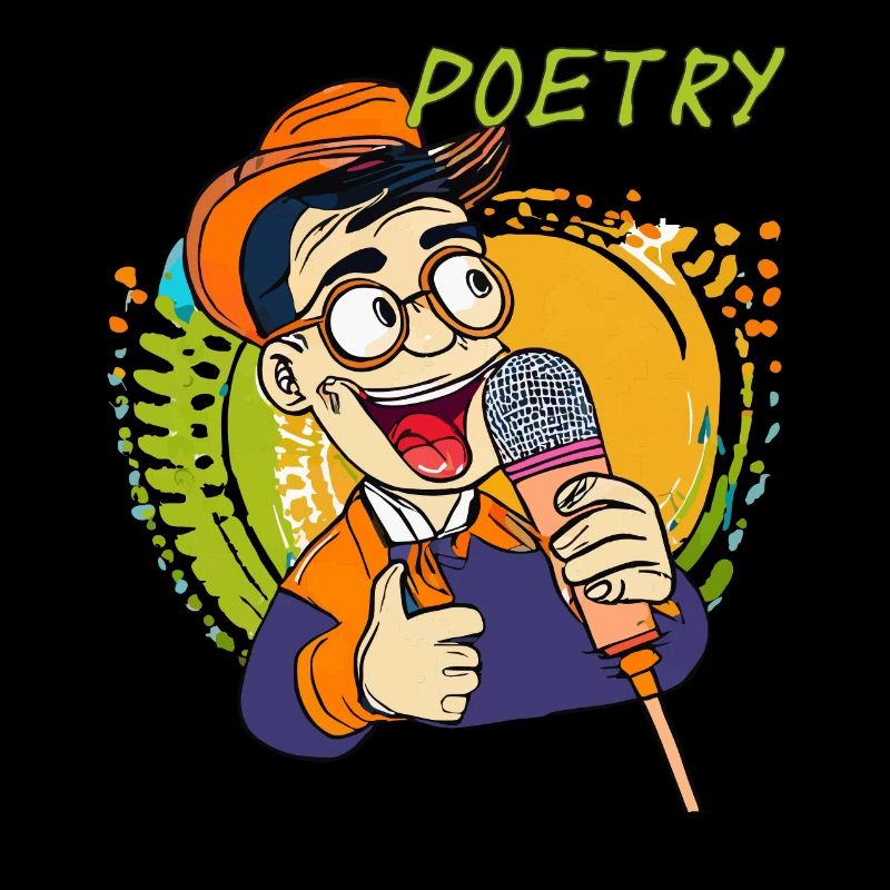 MAN MICROPHONE POETRY