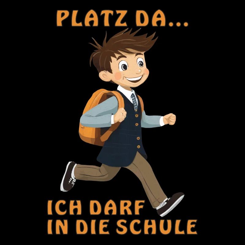 SCHULKIND DARF JETZT IN DIE SCHULE