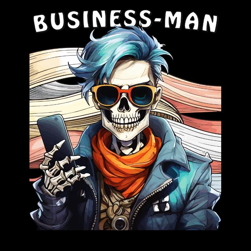SKELETON MAN BUSINESS MAN