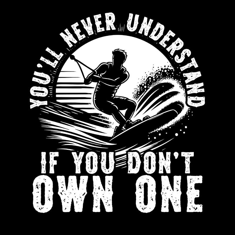 Wakeboarder Wakesurfen Sie werden Wakesurfer