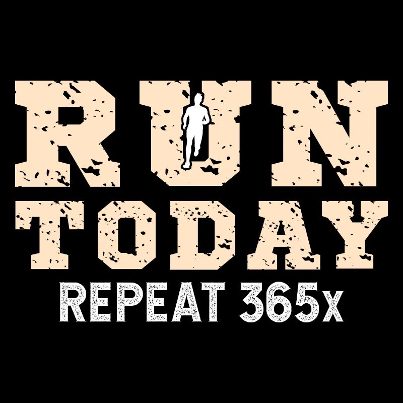 Retro Run Today Repeat 365 - Running Streak Runner