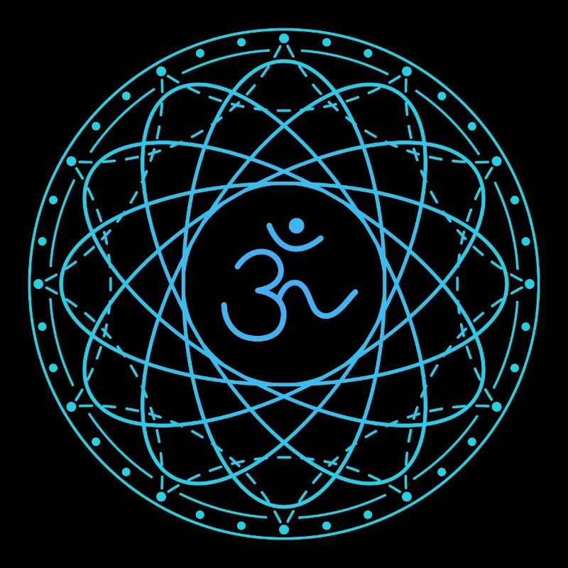 Géométrie sacrée avec symbole Om