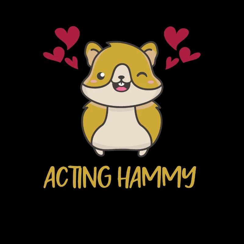 Acting Hammy Hamster Cheeks Hearts Hamster Nourriture
