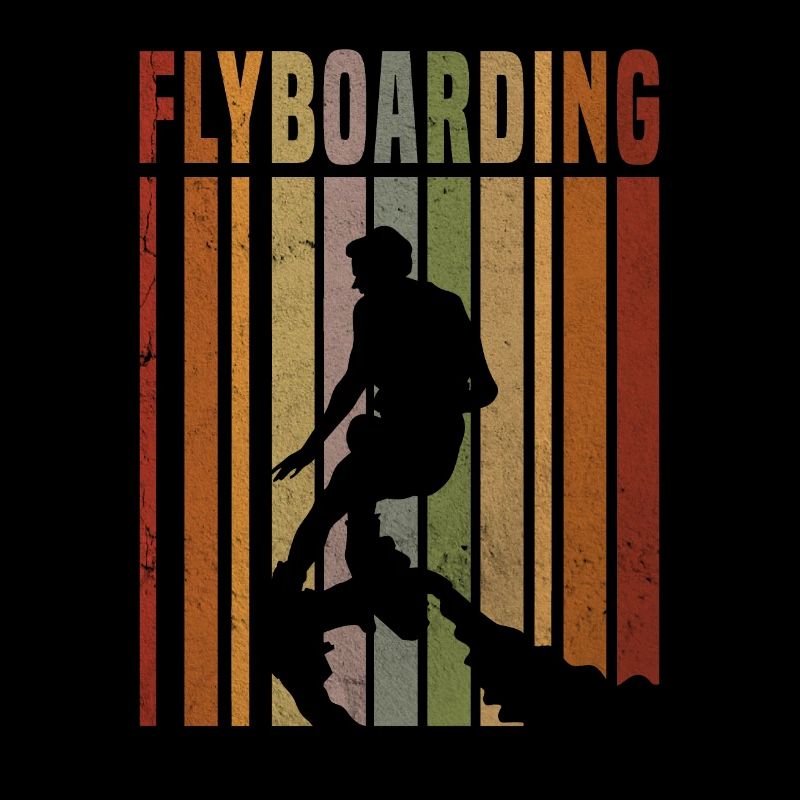 Design de flyboard cool dans un style vintage