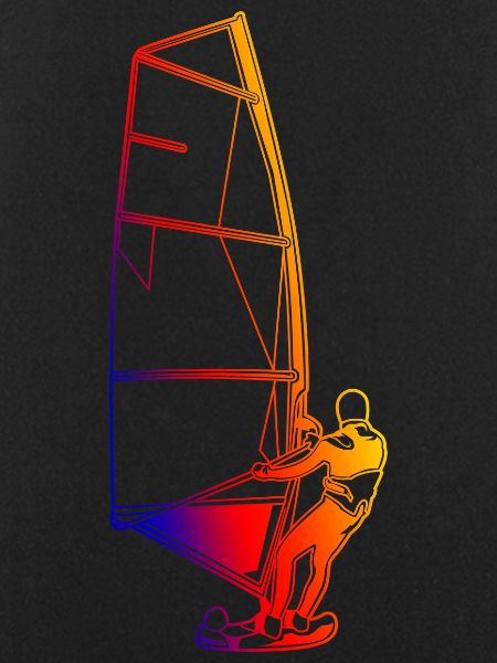 Retro Windsurfer