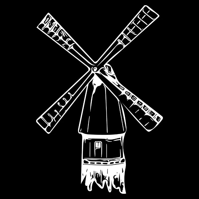 Vintage nostalgic windmill