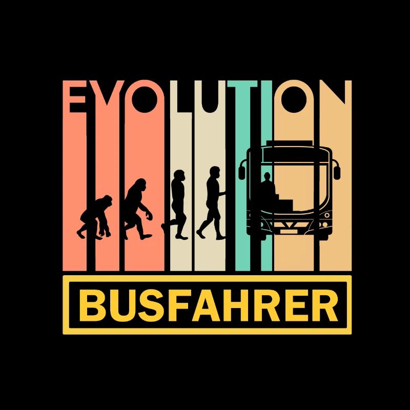 Bus Driver Profession Gift · Evolution