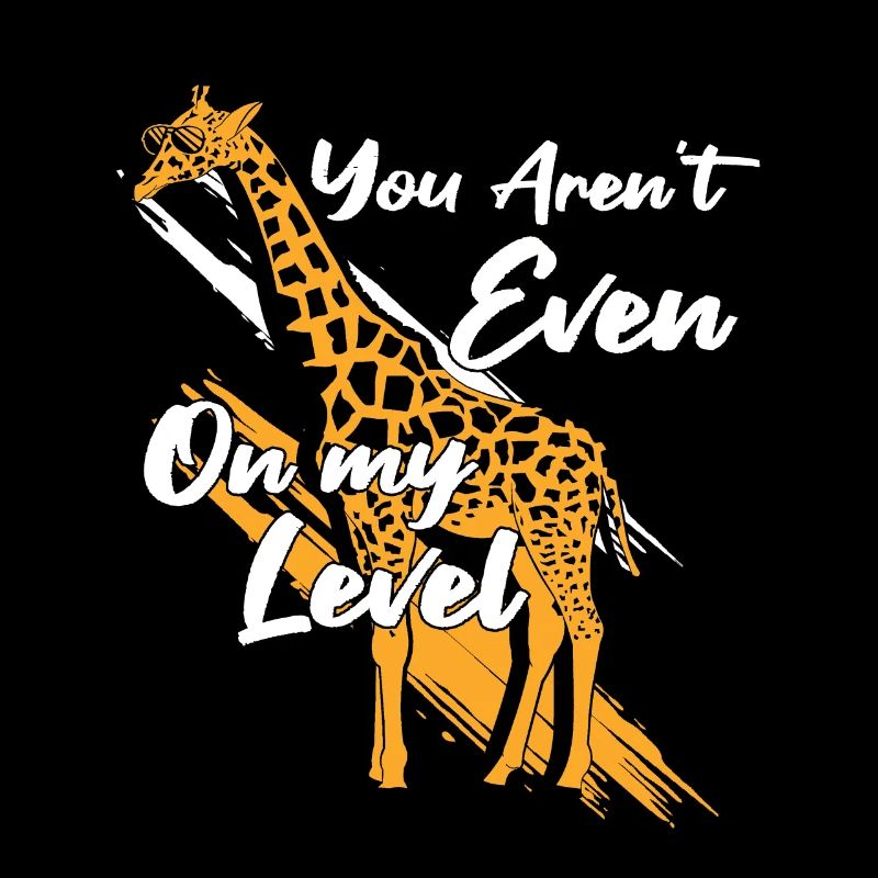 You Aren't Even On My Level Giraffe Sonnenbrille