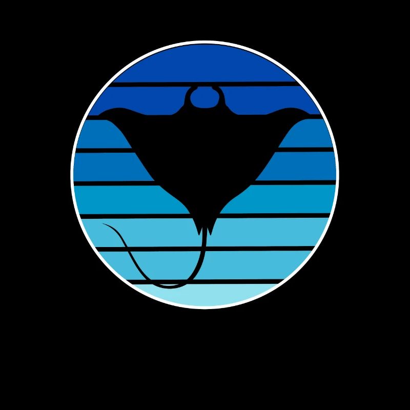 Stingray, Manta Blue, Sunset, Ocean