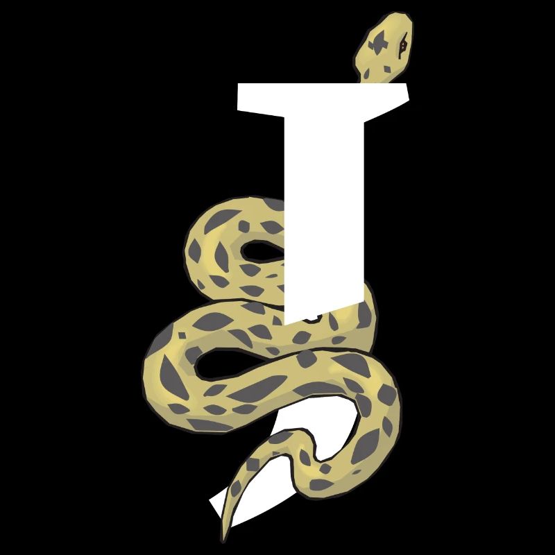 Lettre j serpent