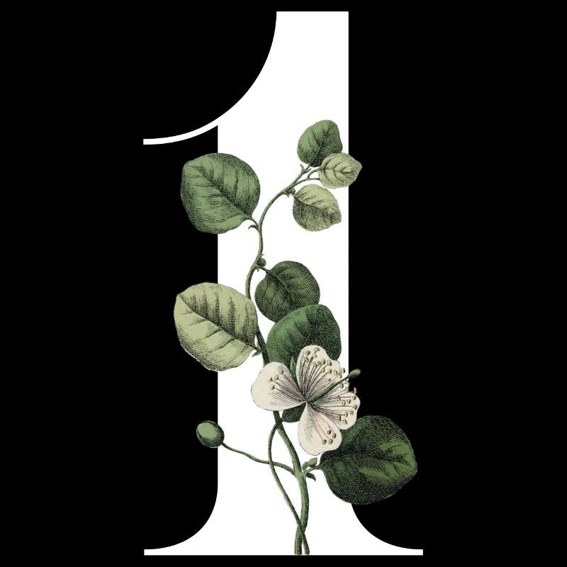 Nummer 1 Blumengrün -1. Blumengeburtstag
