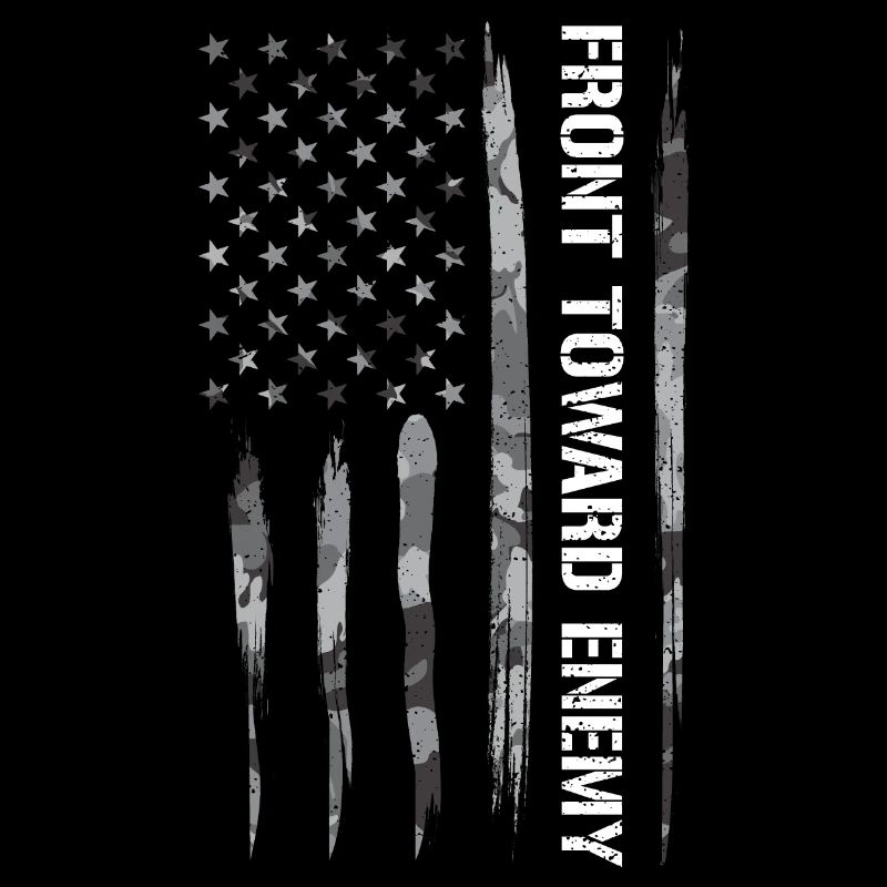 Front Toward Enemy - American Flag