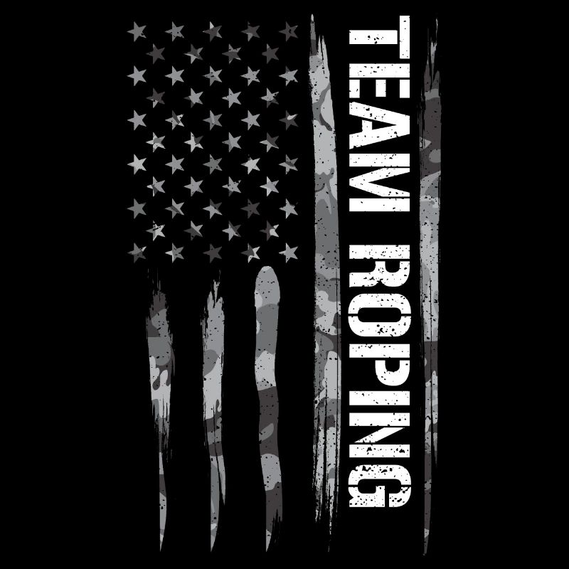 Roping par équipe - Drapeau américain