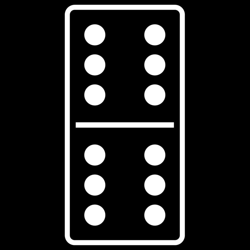 DOMINO STONE 6: 6 - COULEUR VARIABLE - CONCEPTION DE VECTEUR!
