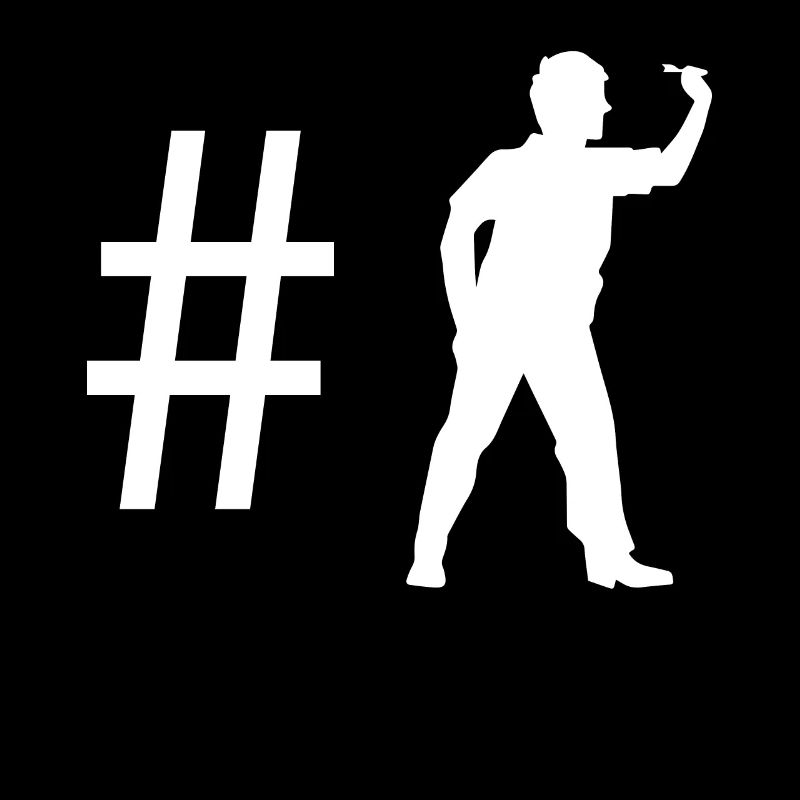 Hashtag - Joueur de fléchettes -