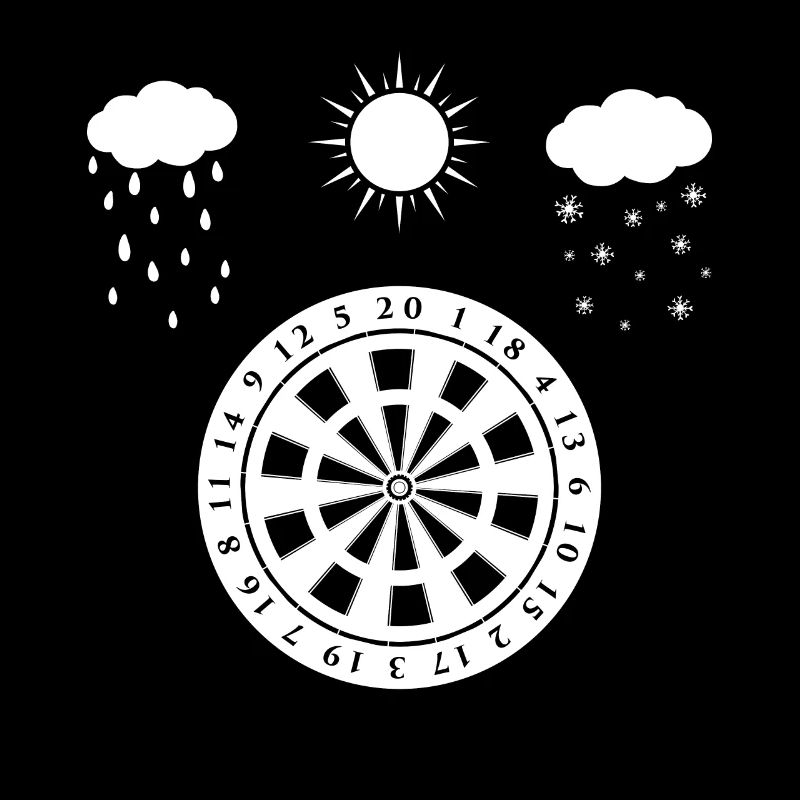 Die ganze Saison - Dartscheibe -