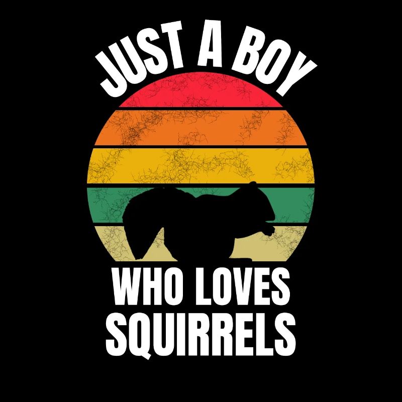 Rodent Boy Gift Retro Squirrel