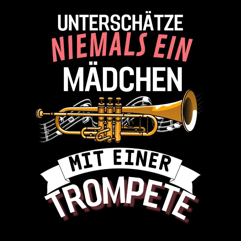 Musiker Trompeter Mädchen Geschenk Musik Trompete