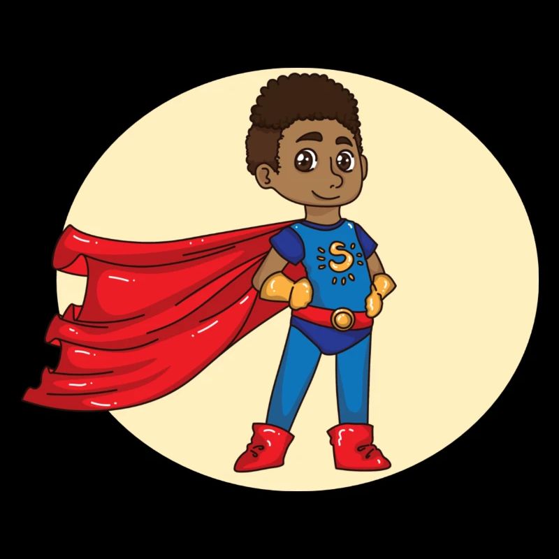 Superheld afro Afro-Amerikaanse