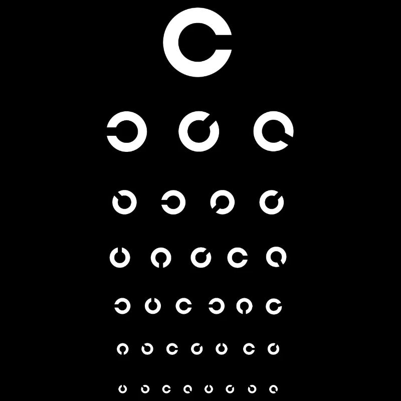 Opticien de test de la vue
