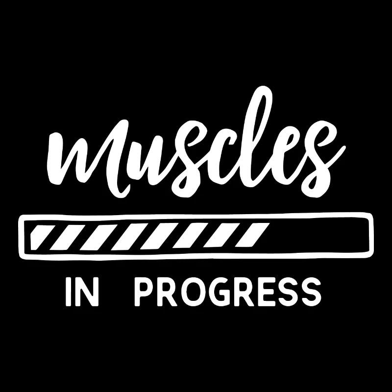 Muscles in progress white