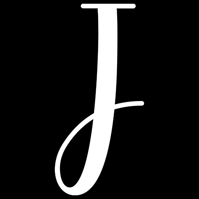 Calligraphy, initial J