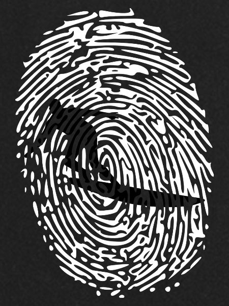 Fingerprint Surfer / Surf / Gift