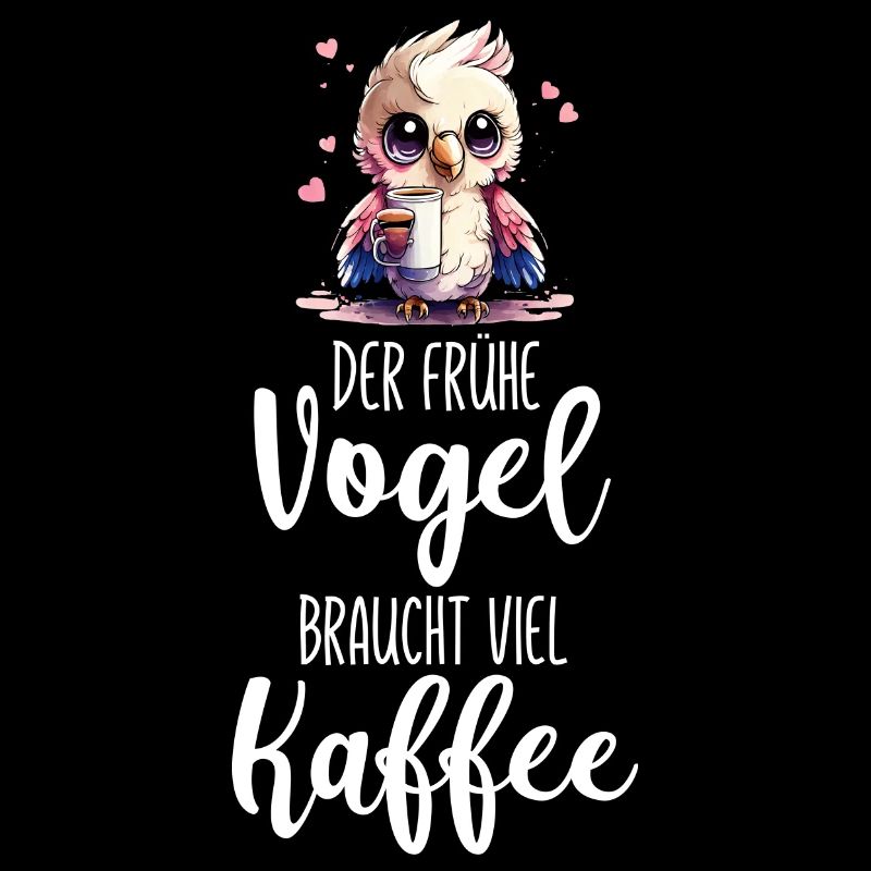 Eine lustige Eule braucht viel Kaffee Sprüche