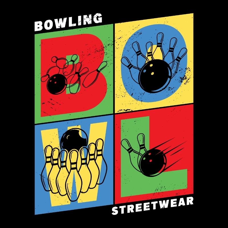Bowling Bowling Bowling Ball Quilles Joueurs de bowling