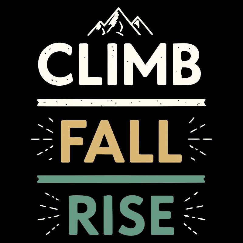 Climbs Falls Raises Mountain