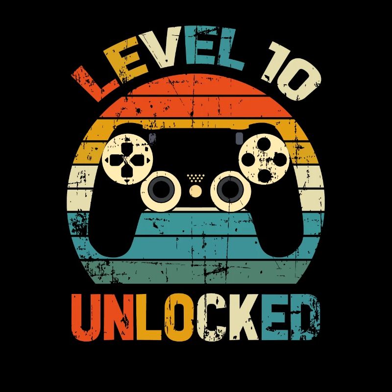 Level 10 Unlocked/ 10th Birthday/ 10 Years old