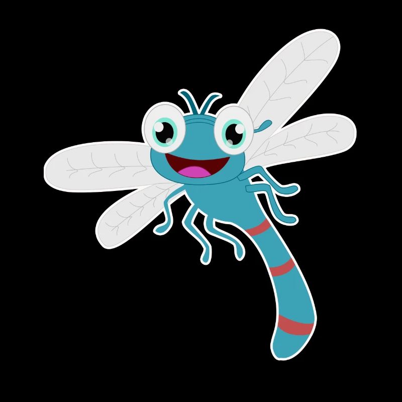 Libellule doux drôle insecte Kawaii BD cadeau