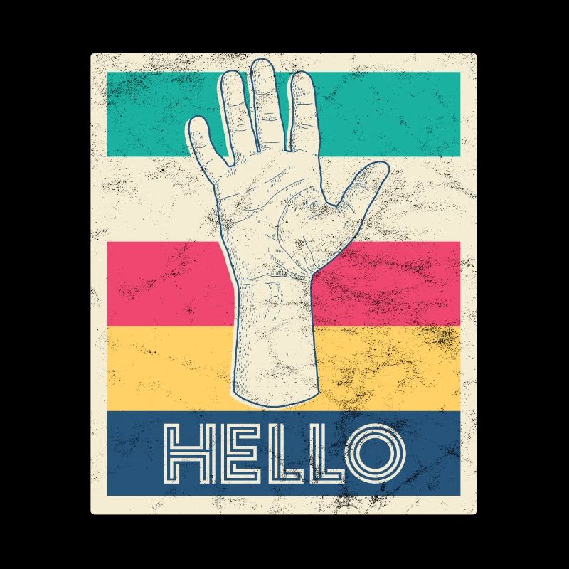 Retro Poster "Hello!"