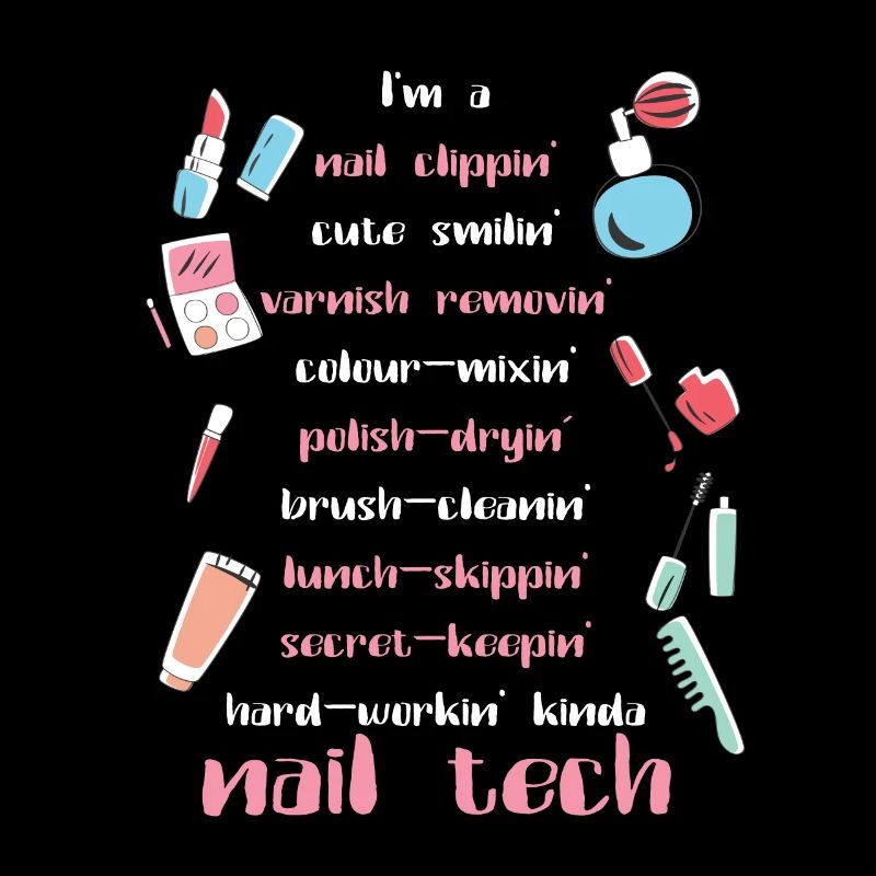 Nail Tech Beautician Fingernails Nail Tech Gift