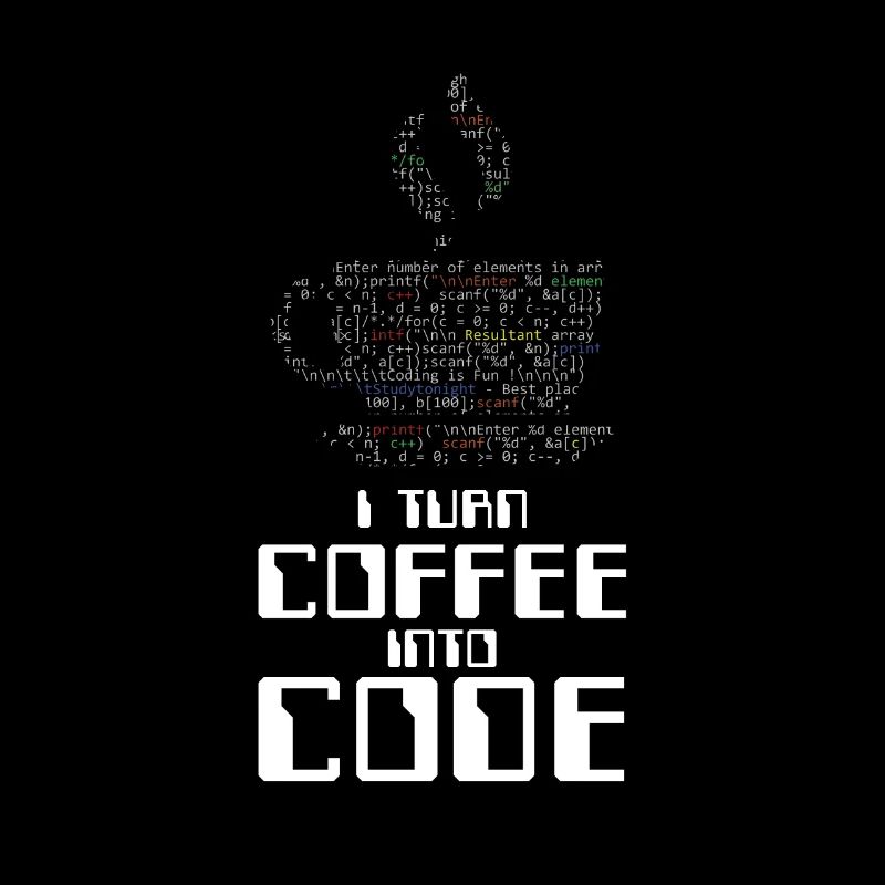 Ich verwandle Kaffee in Code-Codierer, der HTML-Geschenk codiert