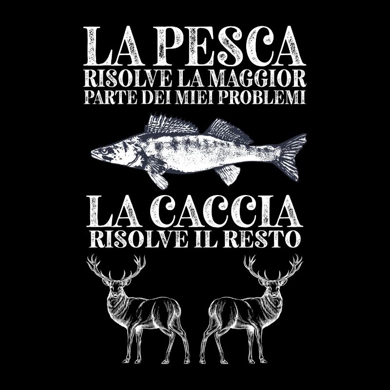 Problemi di pesca e caccia pescatore