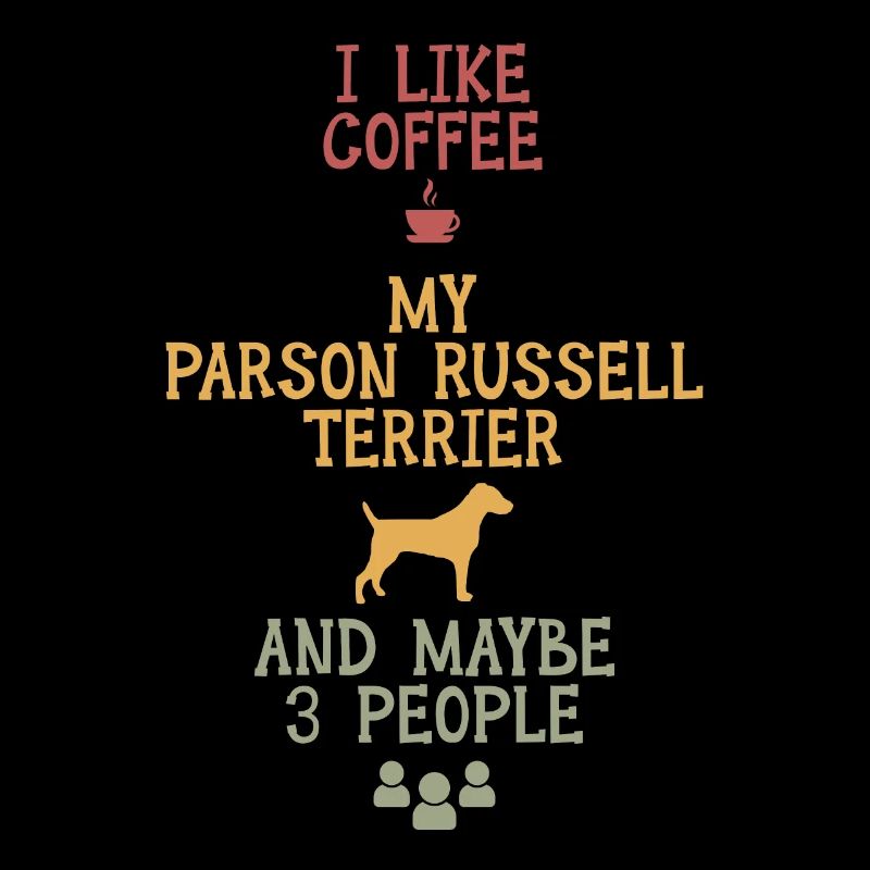 J’aime le café et mon Parson Russell terrier