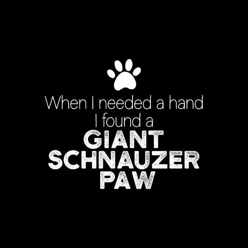 Main Schnauzer Géant Patte