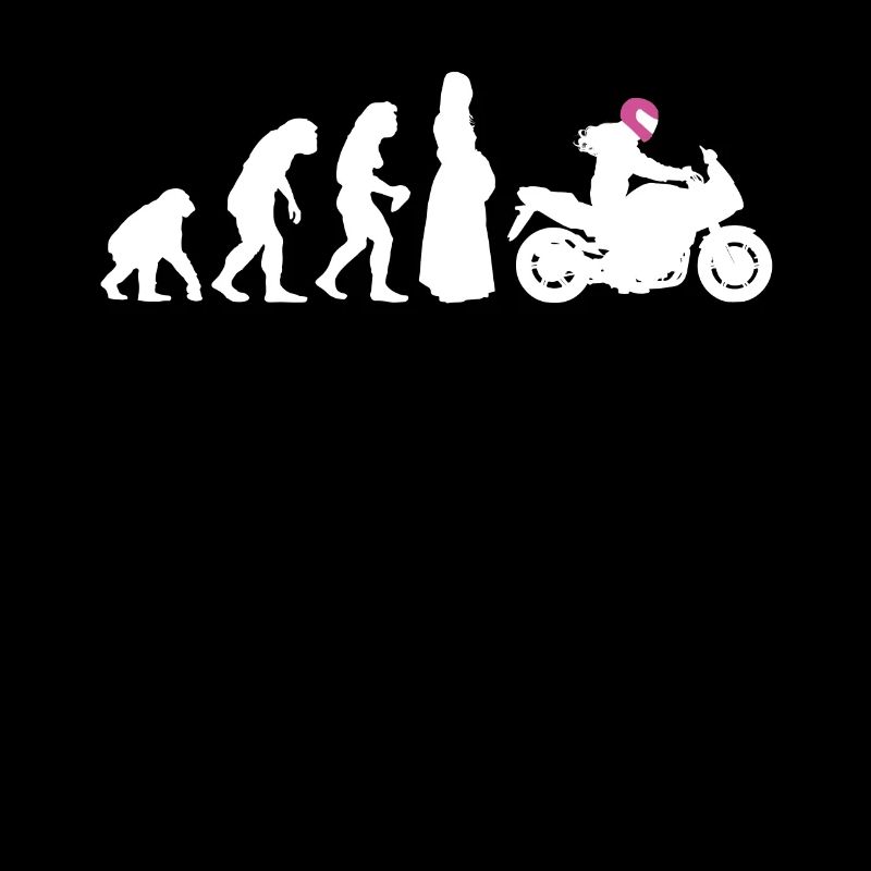 Motorrad Evolution Damen Motorräder Biker Geschenk