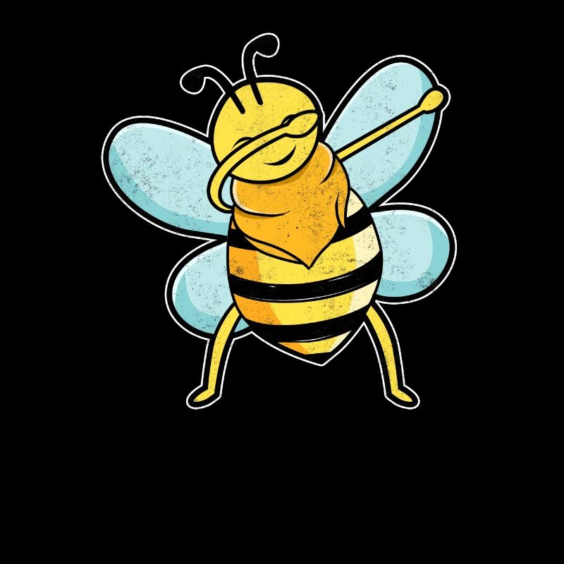 Dabbing bee beekeeper & beekeeper