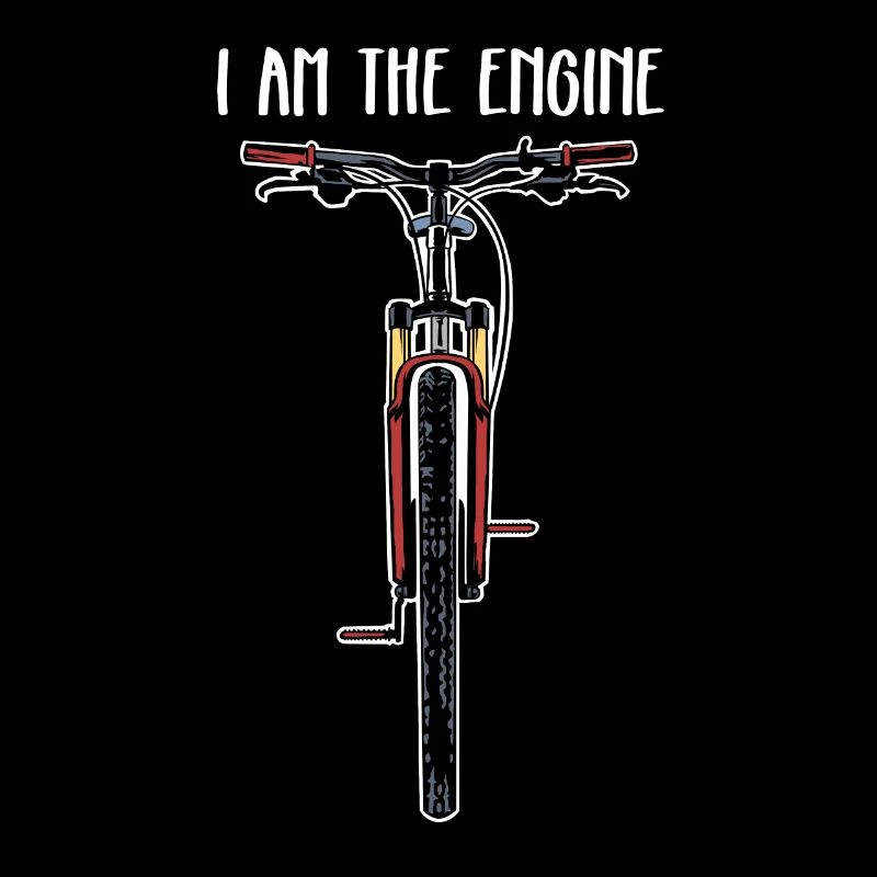 Fahrrad Lustig Ich bin der Motor Mountainbiker