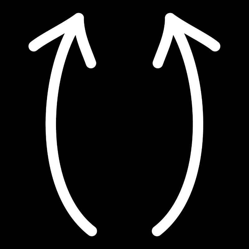 Two up arrows