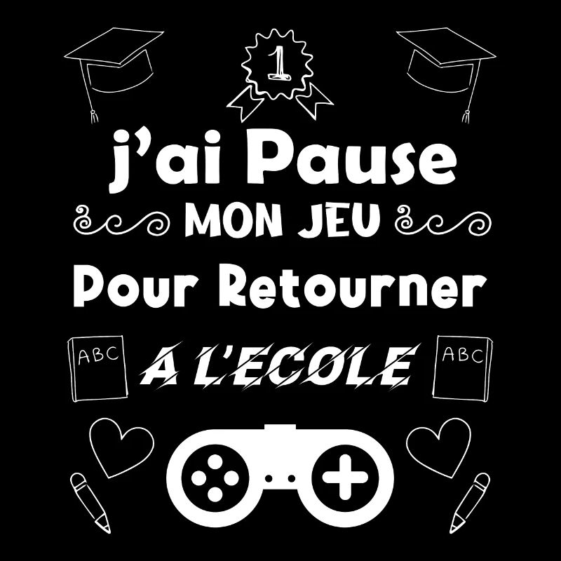 J’ai pausé mon jeu pour retourner à l’école.