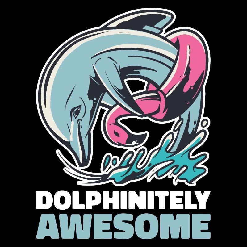 Retro Dolphin Dolphin Gift