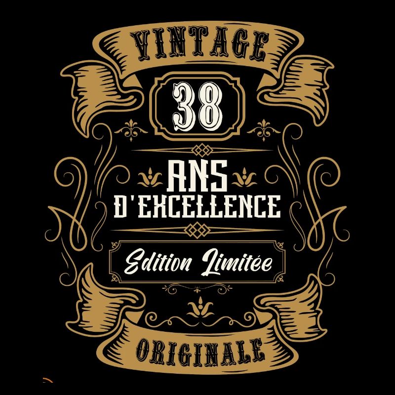 vintage 38 ans anniversaire, édition limitée.