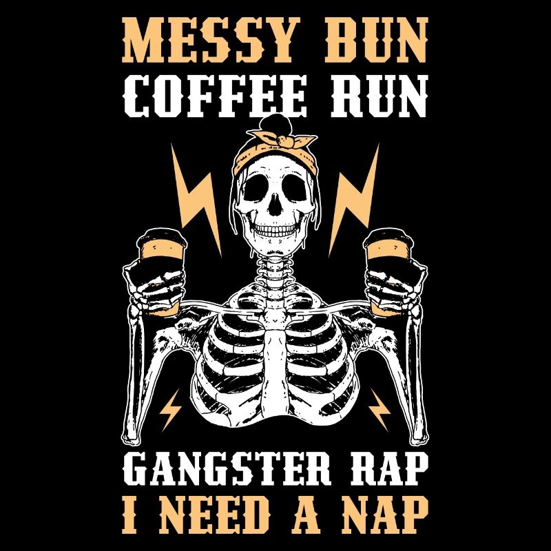 Messy Bun Coffee Run Kaffee Geschenk